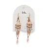 Boucles d'Oreilles Bohème Chic Dorées - Bijoux Artisanaux Bohm | Mode Tendance