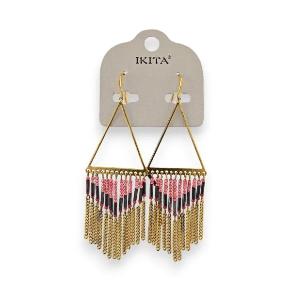 Fine Indian beaded earrings by Ikita