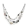 Collar Fantasía Multicapa Blanco y Negro Ikita - Joya Elegante y de Moda