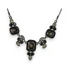 Ikita black antique-effect baroque necklace