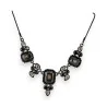 Ikita Schwarze Barocke Halskette | Eleganter Modeschmuck im Vintage-Stil