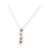 Collier Ikita Triangle Nacre | Bijou Géométrique Cuivré Rosé Élégant