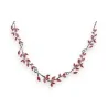 Collier Feuilles Rouges Ikita | Bijou Fantaisie Tendance & Élégant