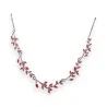 Collar Hojas Rojas Ikita | Joya de Fantasía Moderna y Elegante