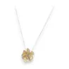 Collier Fleur Écrue Argenté Ikita - Bijou Fantaisie Élégant avec Strass