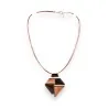 Collier Géométrique Ikita - Bijou Fantaisie Marron Orange | Mode Tendance