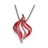 Colar Fantasia Medalhão design Vermelho da Ikita