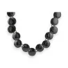 Collier Fantaisie Cercles Noirs Ikita | Bijou Design Ajustable | Mode Tendance