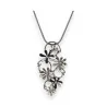 Ikita Grey and Black Floral Fantasy Necklace