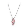 Collar de Fantasía Floral Rojo Ikita - Joya de Diseñador Elegante y Moderna