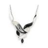 Collier Médaillon Noir et Blanc Belle Miss | Bijou Fantaisie Élégant
