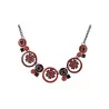 Collier Ikita Médaillons Rouge & Noir | Bijou Fantaisie Élégant