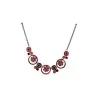 Colar Ikita Medalhões Vermelho e Preto | Joia Elegante de Fantasia