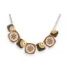 Collier Ikita Médaillons Automne | Bijou Fantaisie Tendance Mode Tendance