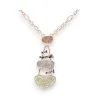Collier Fantaisie Ikita Médaillon Design Or Rose - Bijou Élégant Ajustable