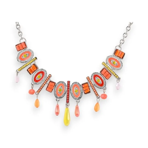 Collar fantasía Ikita Orange Sunset