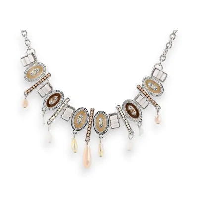 Collier fantaisie argenté...
