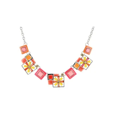 Collar geométrico floral Ikita