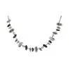 Fancy Necklace with Grey and Black Pendants by Ikita