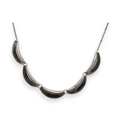 Collana Fantasia Mezzaluna nera Scintillante di Ikita