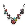 Costume jewelry multi-colored stone necklace by Ikita
