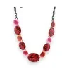 Red and Pink Pill Necklace by Ikita | Original Designer Fashion Jewelry