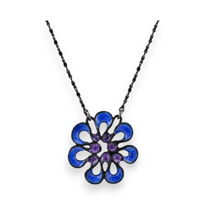 Colar Flor Azul da Ikita