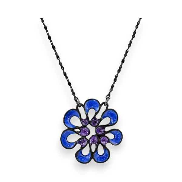 Colar Flor Azul da Ikita