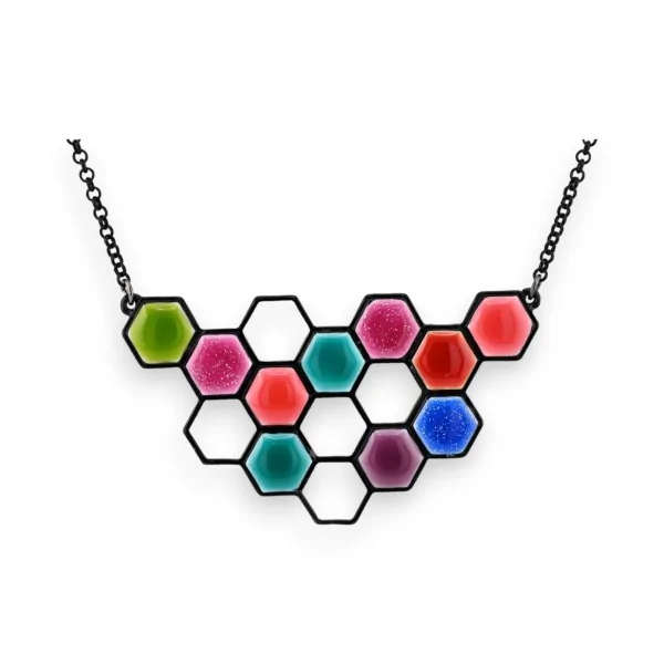 Hexacouleurs fashion necklace by Ikita