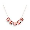 Ikita Geometric Red Necklace | Modern Design Fashion Jewelry