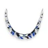 Halbstarres Collier "Blaues Mosaik" von Ikita