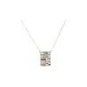 Collana Ikita Medaglione Geometrico Argentato | Gioiello di Bigiotteria dal Design Moderno