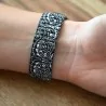 Elegante Damenuhr Ernest Paisley Strass | Damenuhr mit Paisley-Muster