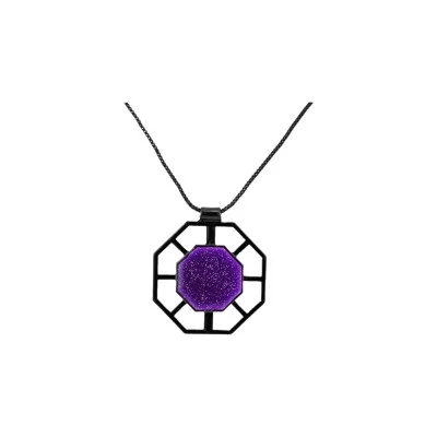 Violette HEXAGONAL geometrische Halskette von Ikita