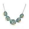 Colar Fantasia Ikita Espirais Verdes | Joia Original Feminina