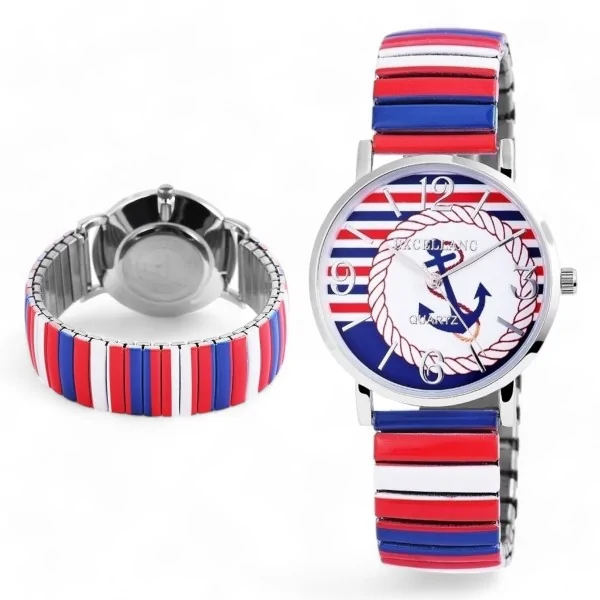Reloj pulsera Excellanc para mujer estilo marinero