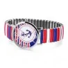 Damen Excellanc Uhr im Marine-Stil - Dehnbares dreifarbiges Armband | Trendige Mode