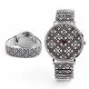 Relógio Donna Kelly Feminino Pulseira Elástica Padrão Geométrico