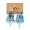 Orecchini a clip Lolilota Turchese Bohemien