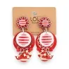 Lolilota Ohrringe mit Clip in Marinerot