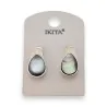 Silver Mother-of-Pearl Earrings by Ikita