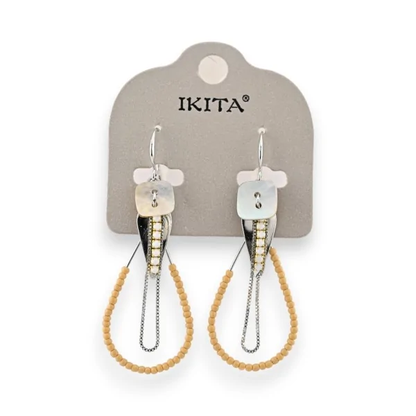 Boucles d'oreilles bohèmes Ikita goutte perles
