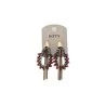 Boucles d'Oreilles Ikita | Cascade Perles Rouge et Noir | Mode Tendance