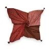 Foulard Carré Patchwork Ethnique Brique 140x140cm | Accessoire Mode Bohème