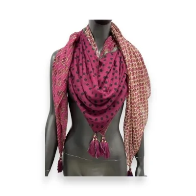Foulard carré patchwork...