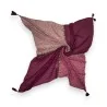 Quadratischer Patchwork-Schal mit Punkten und Blumen | Trendiges Mode-Accessoire