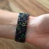 Orologio Ernest Nero Stelle Multicolori - Bracciale Elastico Trendy