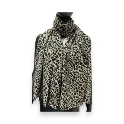 Black and Gold Celestial Stars Scarf