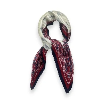 Foulard Plissé Imprimé...