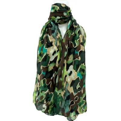 Bufanda Camuflaje tonos verdes